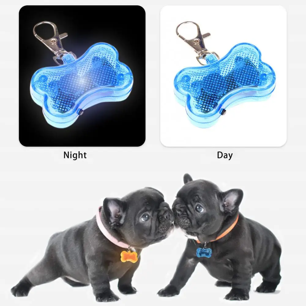 (10pcs) Fashion Dog Cat Pet Puppy Collar Pendant Plastic LED Light Safety Luminous Flash Jewelry Pet Pendants Products Accessories - Image 3