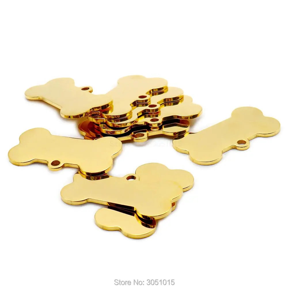 20pcs cat dog ID tag dog Personalized Stainless steel Collar bone pet Charm Pet name pendant Bone Necklace Collar Puppy plate - Image 6