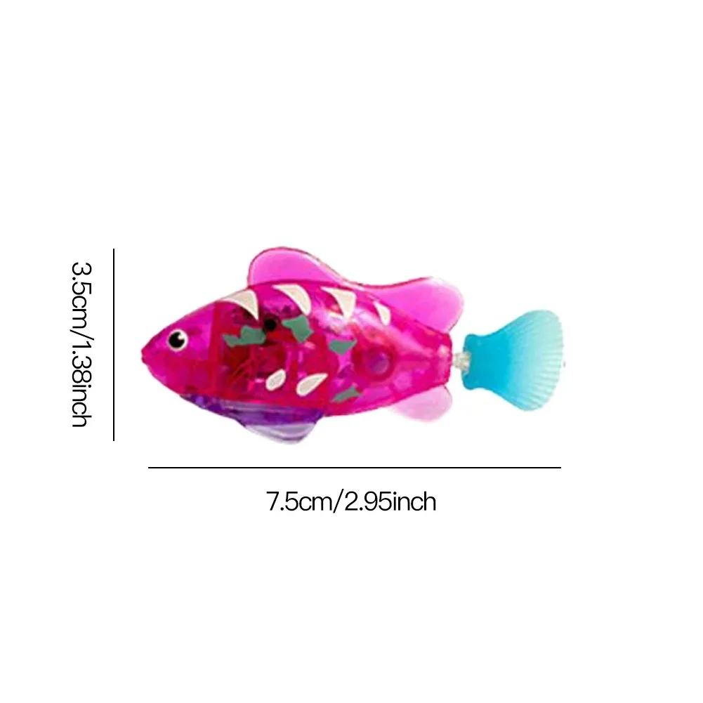 (3pcs) Cat Toy LED Interactive Swimming Robot Fish Toy for Cat Glowing Electric Fish Toy to Stimulate Pet's Hunter Instincts Pet Toys - Image 2