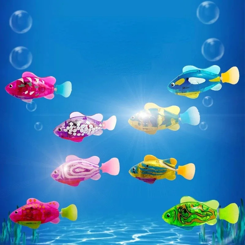(3pcs) Cat Toy LED Interactive Swimming Robot Fish Toy for Cat Glowing Electric Fish Toy to Stimulate Pet's Hunter Instincts Pet Toys - Image 3