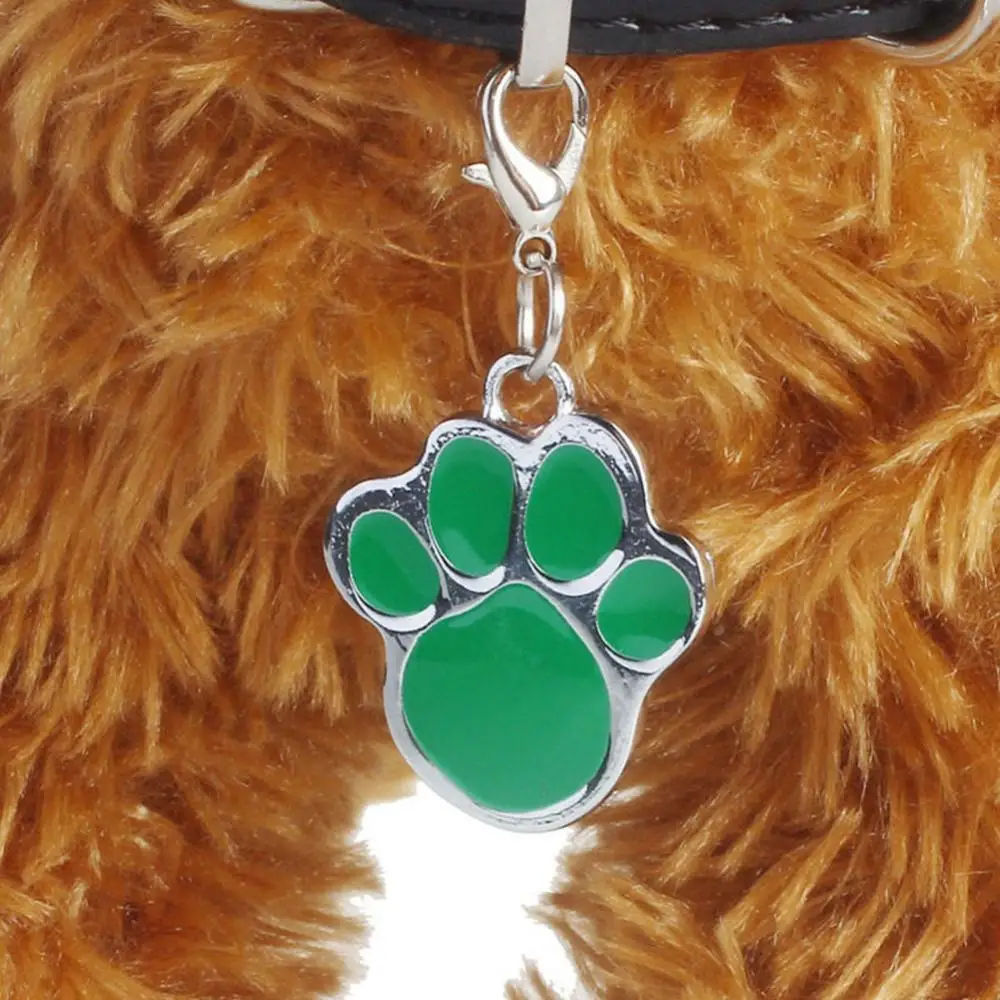 (10pcs) Paw Dog Puppy Cat Anti-Lost ID Name Tags Collar Pendant Charm Pet Accessories Charm For Jewelry Making Glitter Pendant Hanging - Image 5