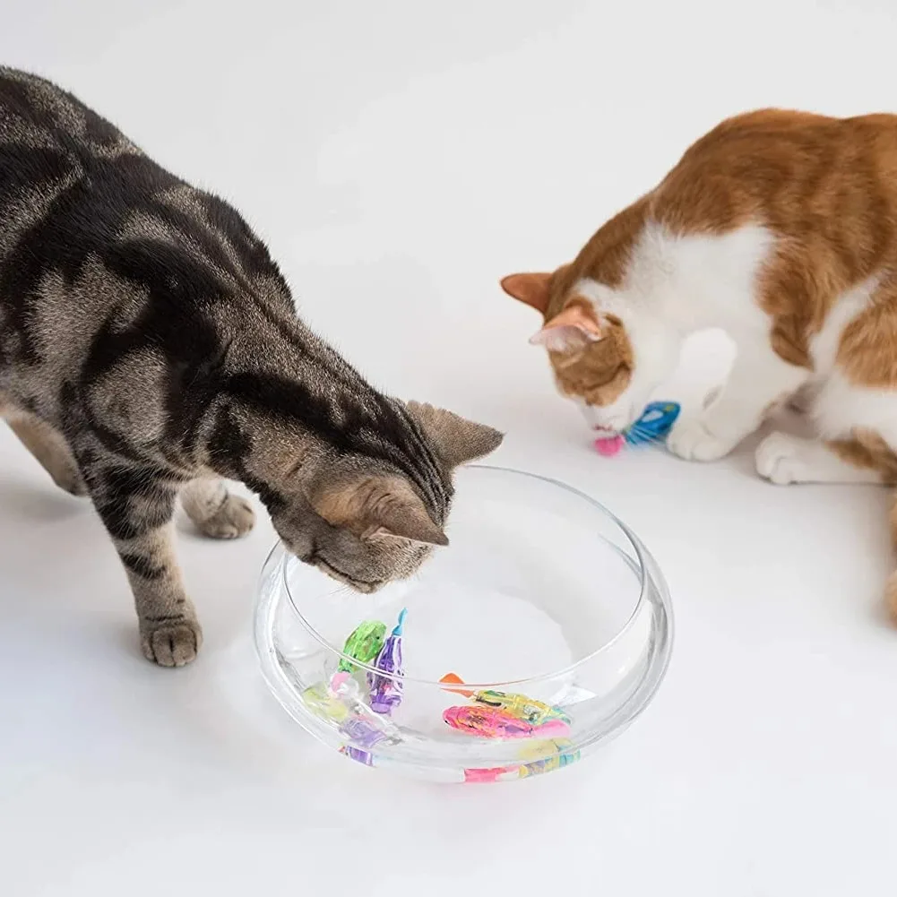 (3pcs) Cat Toy LED Interactive Swimming Robot Fish Toy for Cat Glowing Electric Fish Toy to Stimulate Pet's Hunter Instincts Pet Toys - Image 6