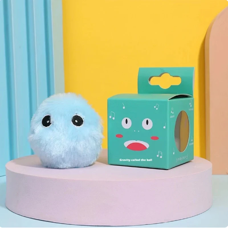 (3pcs) Interactive Ball Smart Cat Toys Plush Electric Catnip Training Toy Kitten Touch Sounding Pet Product Squeak Toy Ball - Image 6