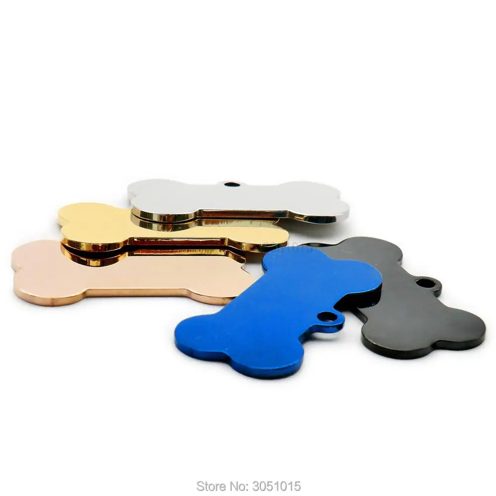 20pcs cat dog ID tag dog Personalized Stainless steel Collar bone pet Charm Pet name pendant Bone Necklace Collar Puppy plate - Image 4