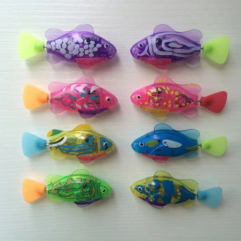 (3pcs) Cat Toy LED Interactive Swimming Robot Fish Toy for Cat Glowing Electric Fish Toy to Stimulate Pet's Hunter Instincts Pet Toys - Image 4