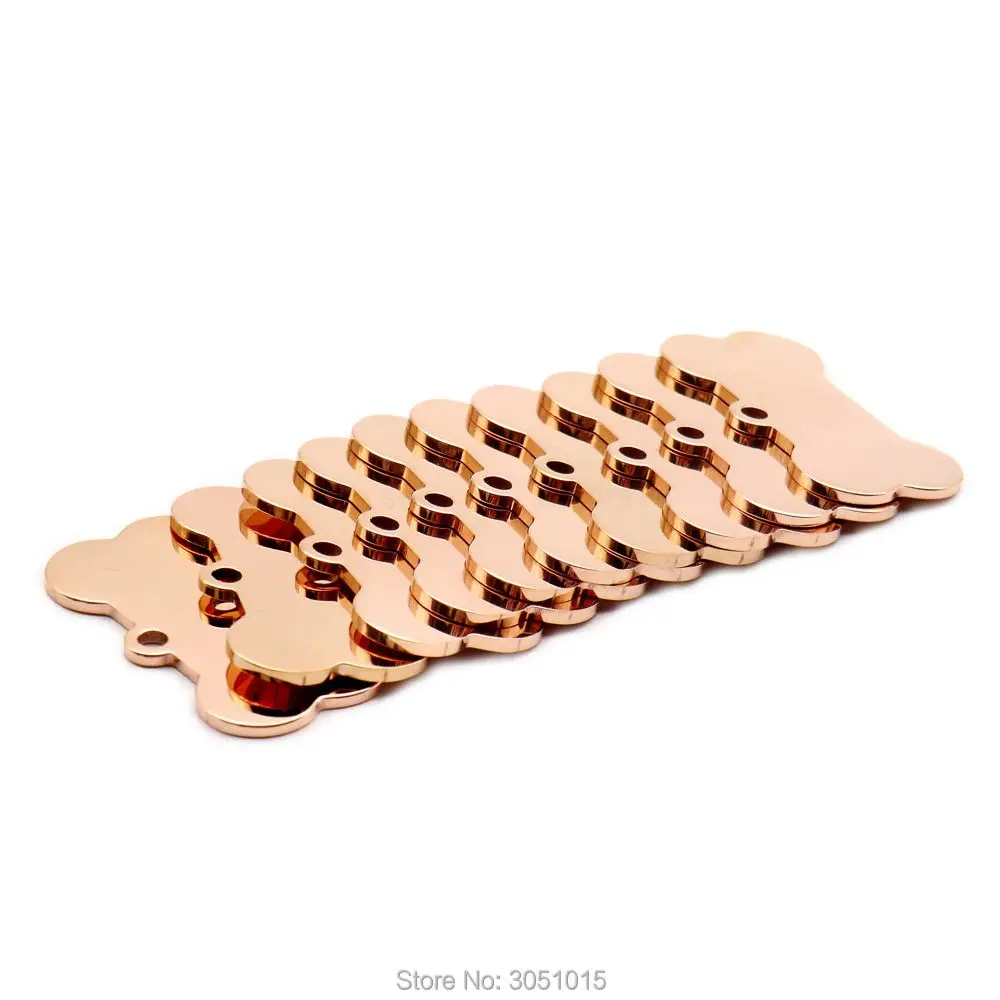 20pcs cat dog ID tag dog Personalized Stainless steel Collar bone pet Charm Pet name pendant Bone Necklace Collar Puppy plate - Image 5