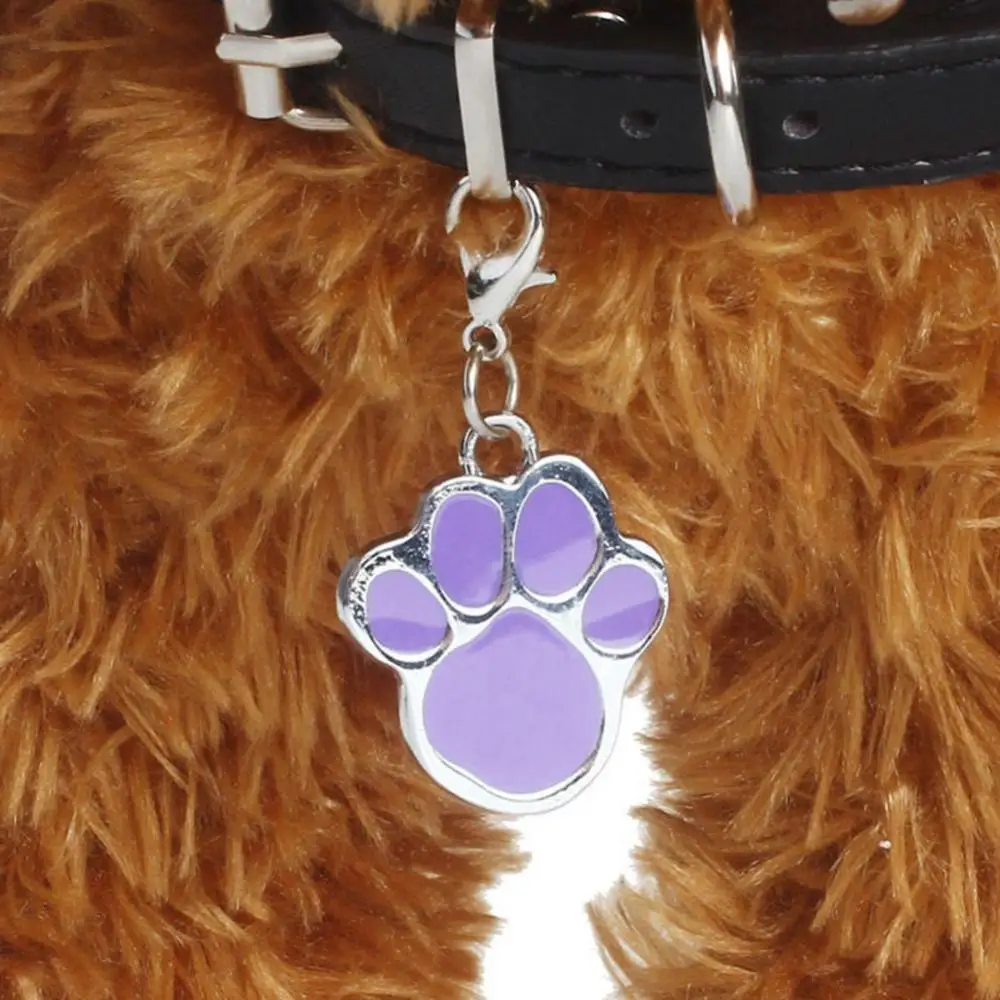(10pcs) Paw Dog Puppy Cat Anti-Lost ID Name Tags Collar Pendant Charm Pet Accessories Charm For Jewelry Making Glitter Pendant Hanging - Image 6