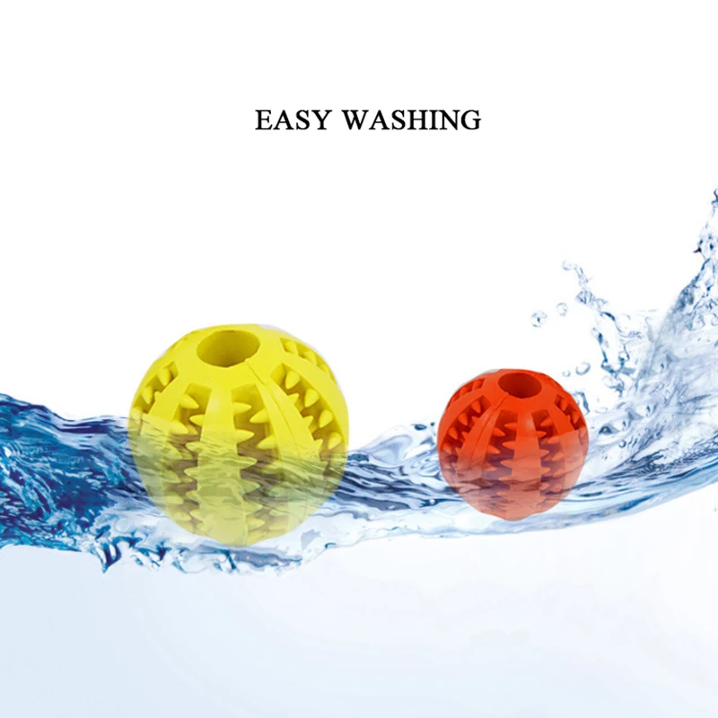 (6pcs) Pet Dog Toy Interactive Rubber Balls for Small Large Dogs Puppy Cat Chewing Toys Pet Tooth Cleaning Indestructible Dog Food Ball - Image 4