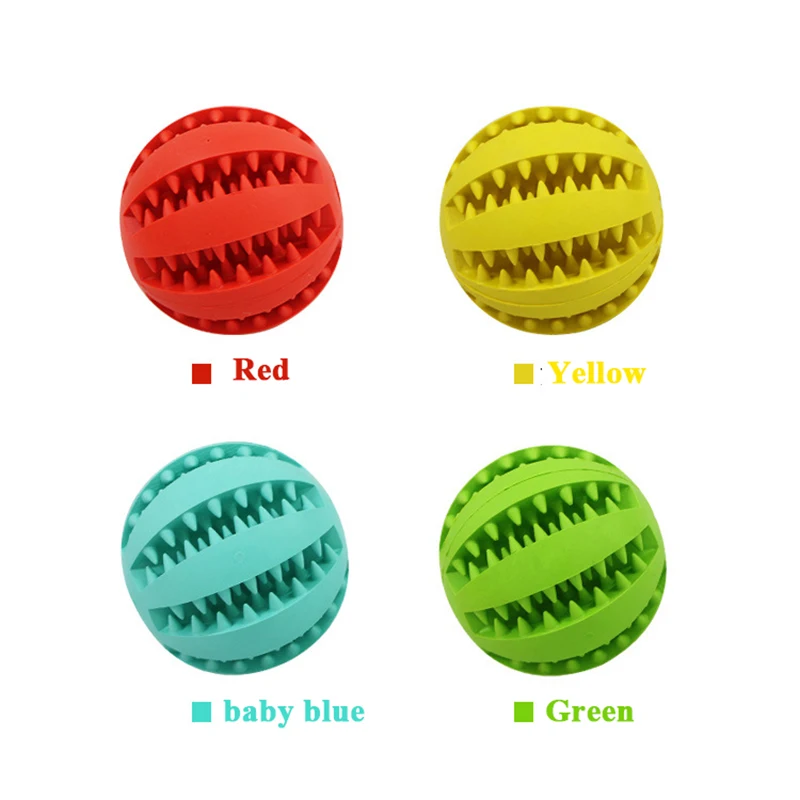 (6pcs) Pet Dog Toy Interactive Rubber Balls for Small Large Dogs Puppy Cat Chewing Toys Pet Tooth Cleaning Indestructible Dog Food Ball - Image 5